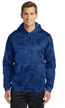 Sport-Tek® Sport-Wick® CamoHex Fleece Hooded Pullover